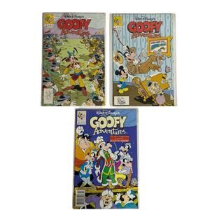 Walt Disney’s Goofy Adventures Comic Books Lot of 3 Vintage